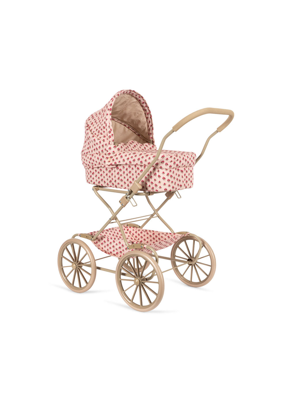 Konges Sløjd Poppenwagen/Doll Pram Vintage - Opvouwbaar - Rosie Rose