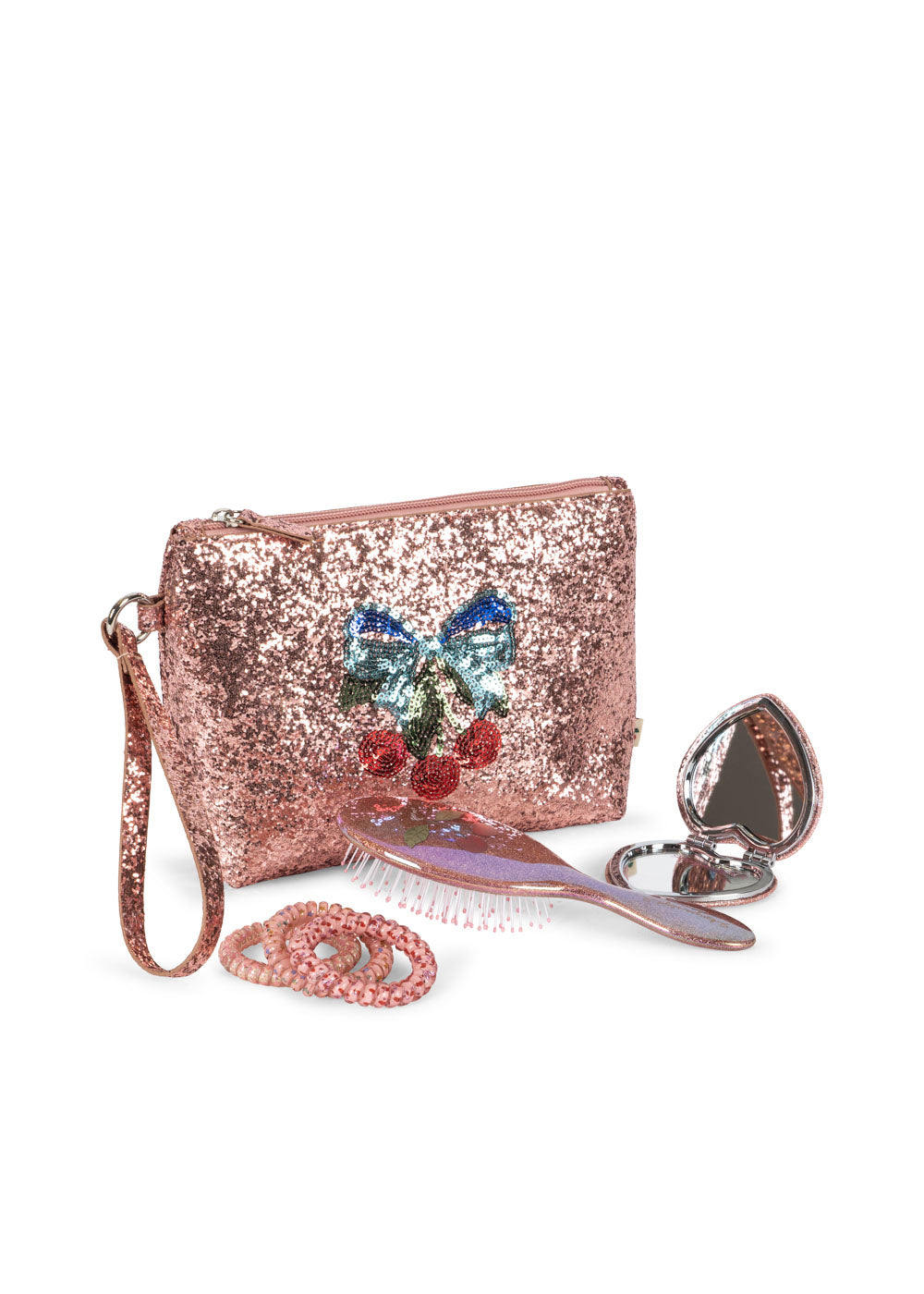Konges Sløjd Get Ready With Me - Toilet bag With Accessories - Glitter Rose