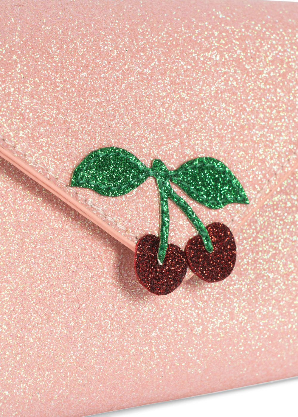Konges Sløjd Liebesbrief Umhängetasche mit Glitzer - Pink Glitter