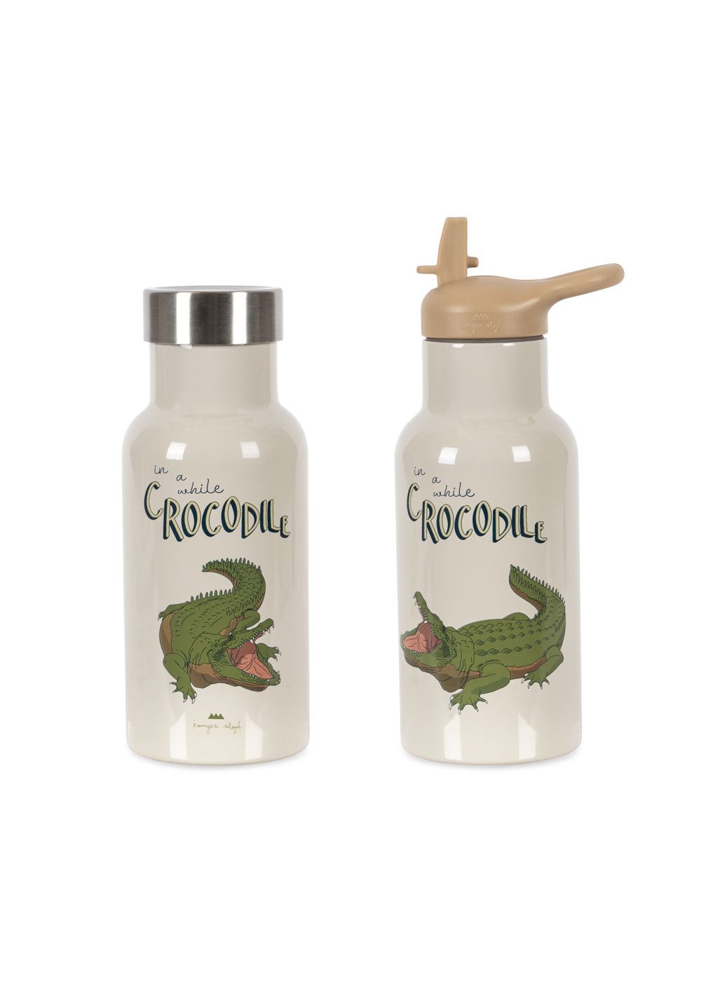 Konges Sløjd Thermo Trinkflasche - Ø7xh21cm - Krokodil