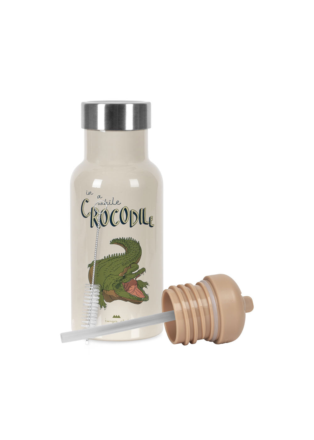 Konges Sløjd Thermo Trinkflasche - Ø7xh21cm - Krokodil