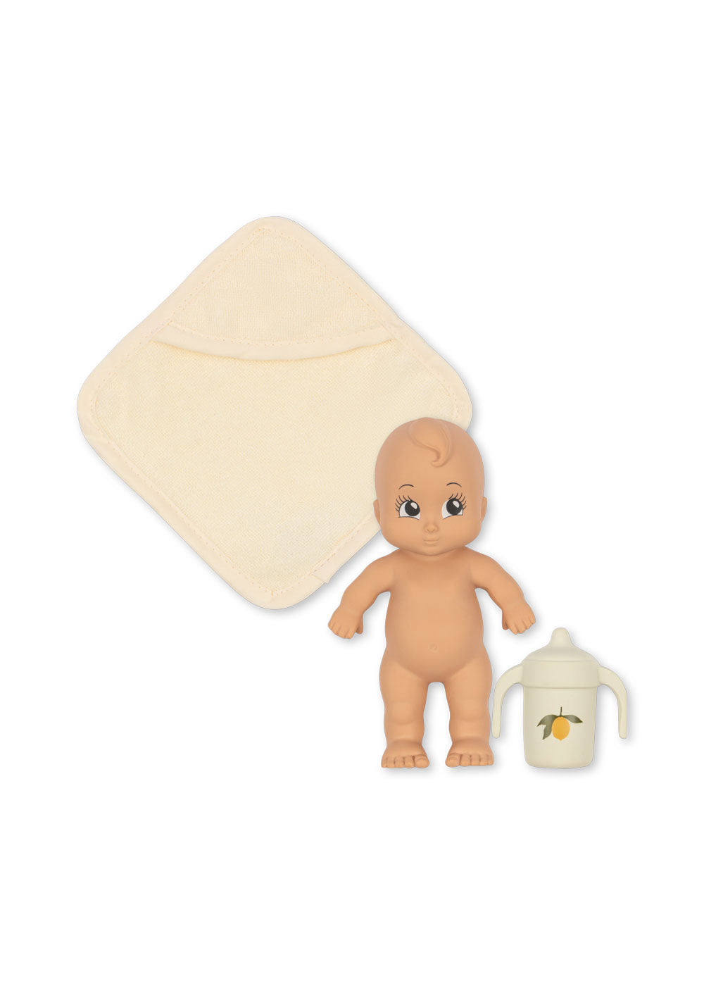 Konges Slojd Bath Buddy Badspeelgoed - Mini pop met Drinkfles en Handdoek - Niko