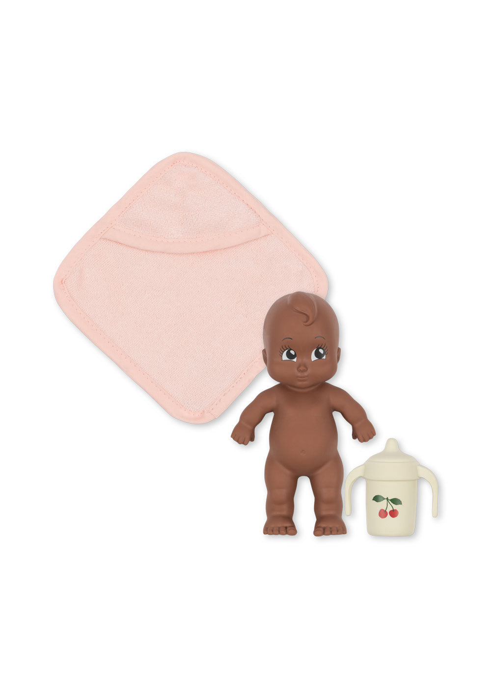 Konges Slojd Bath Buddy Badspeelgoed - Mini pop met Drinkfles en Handdoek - Niki