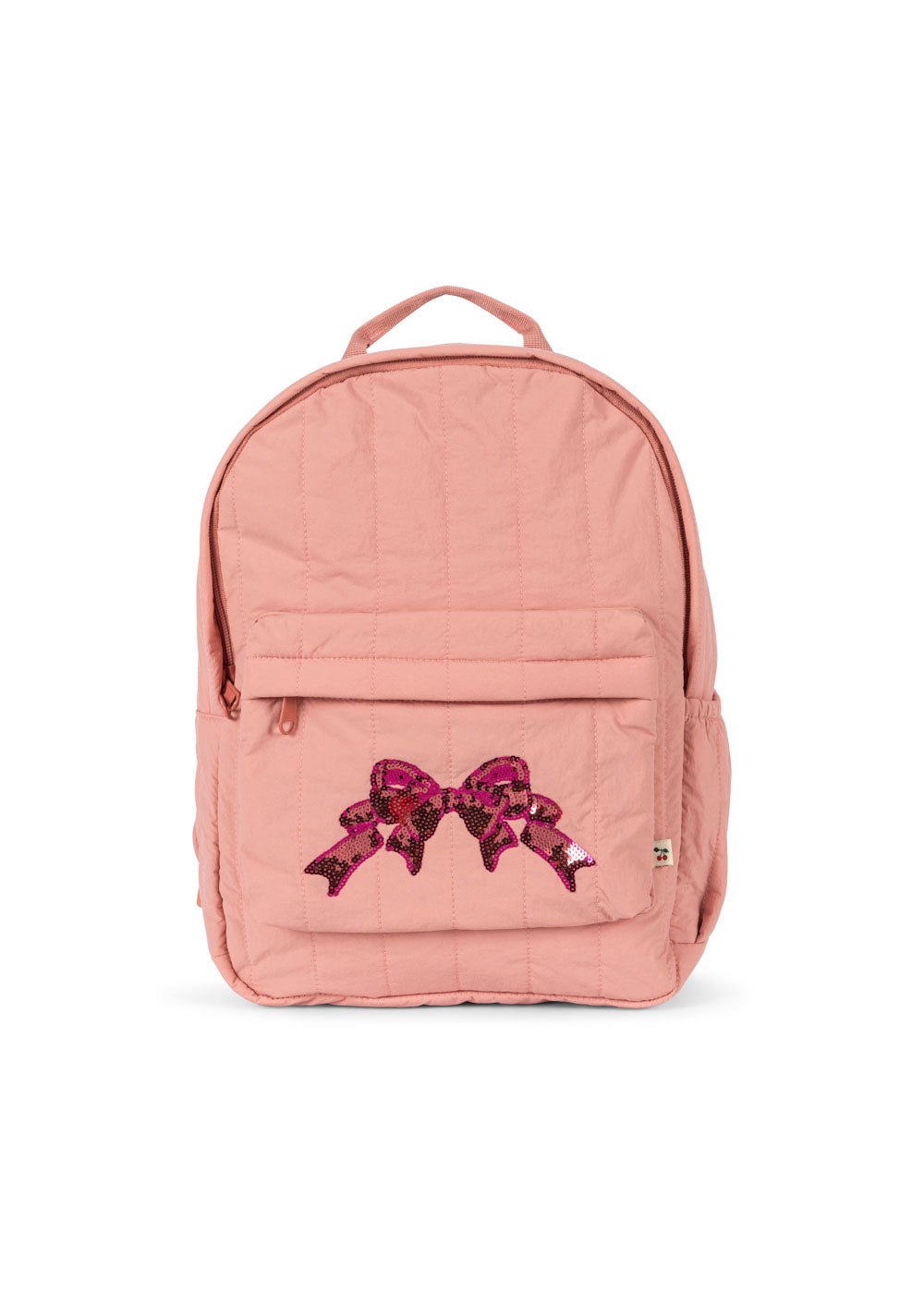 Konges Sløjd Juno Pailletten-Rucksack/Büchertasche – 34 x 25 x 10 cm – Rosette