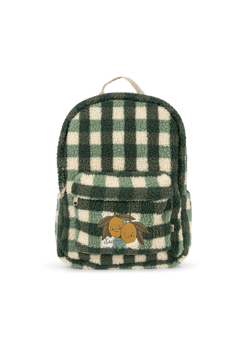 Konges Sløjd Juno Pailletten-Rucksack/Büchertasche – 34 x 25 x 10 cm – Rosette