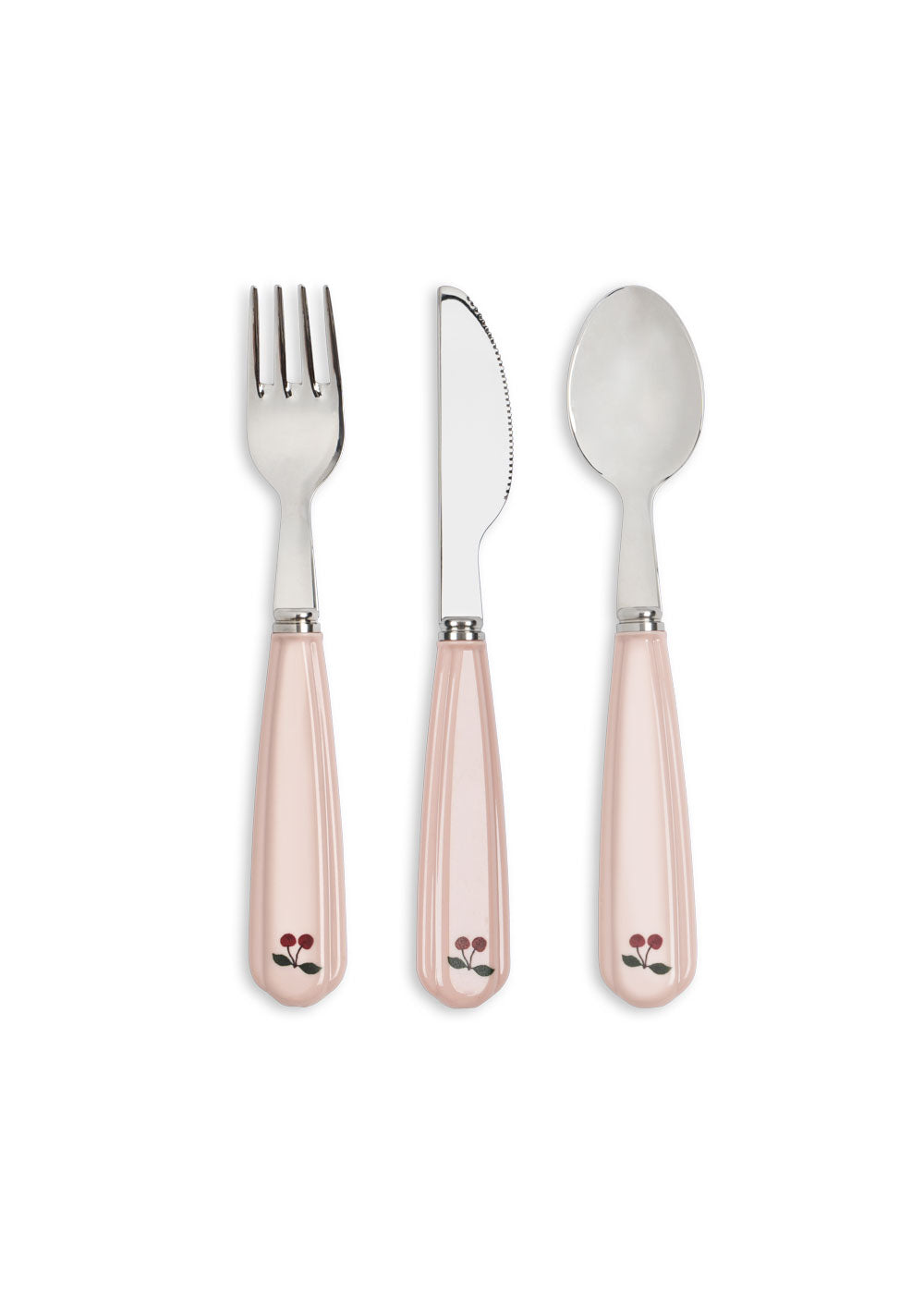 Konges Sløjd Glitter Cure Set - Fork, Knife and Spoon - Sangria scintillant