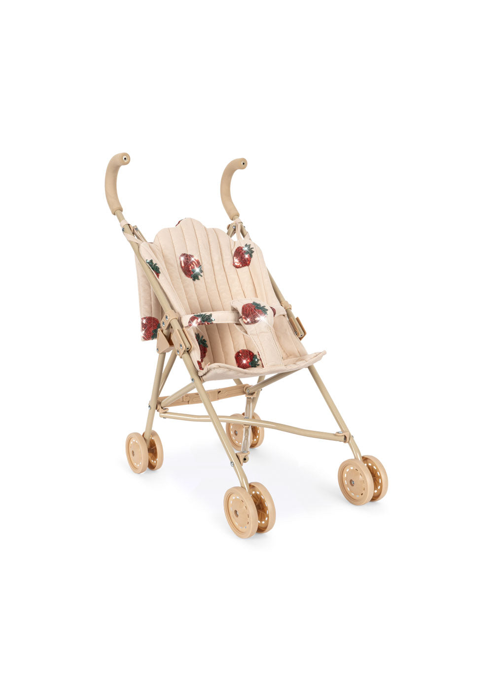 Konges Sløjd Tulle Poppenwagen/Doll Stroller/Buggy - Strawberry