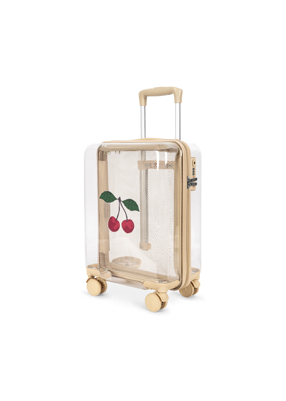 Konges Sløjd Valise/Valise de voyage transparente pour enfants - 21x31x45cm - Citron