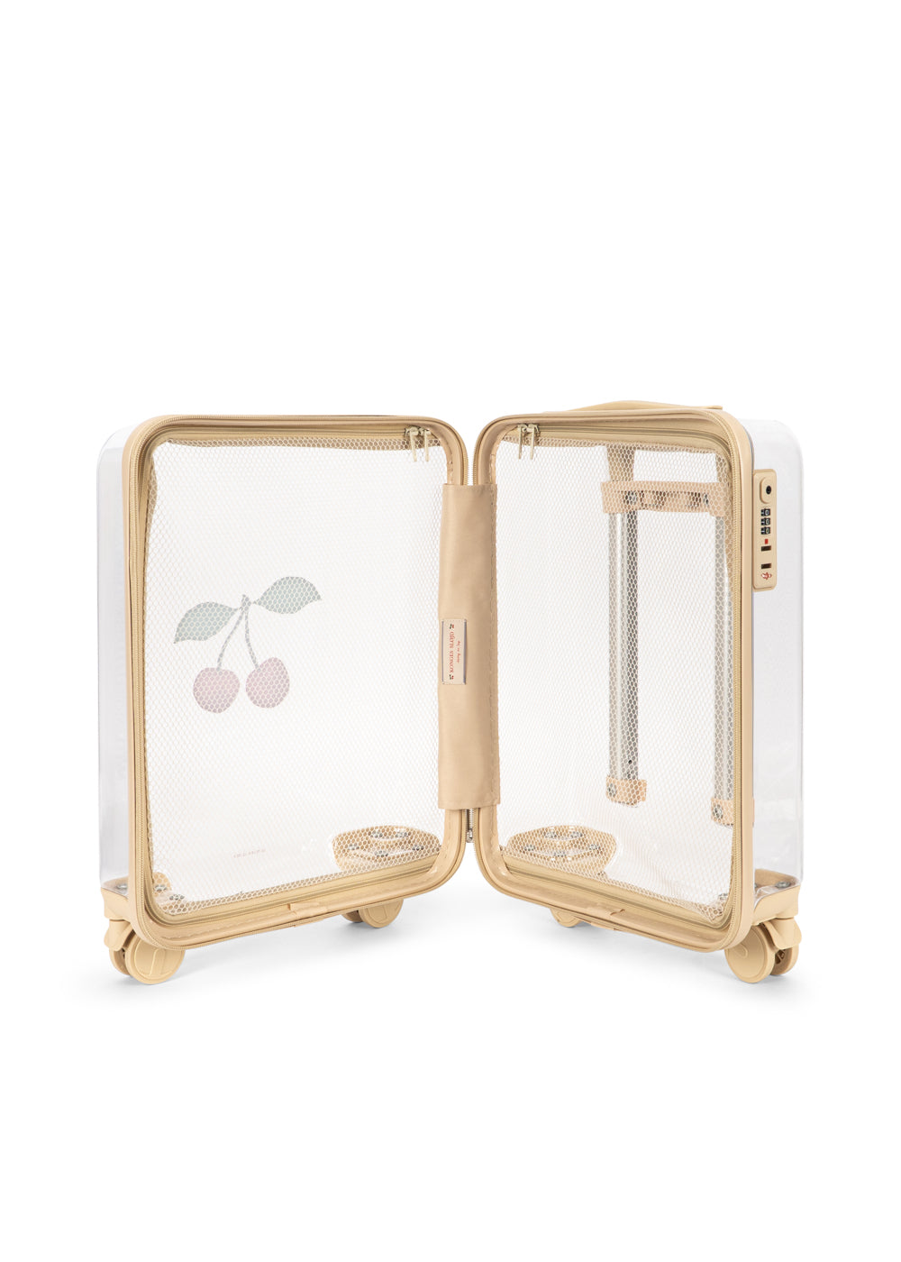 Konges Sløjd Valise/Valise de voyage transparente pour enfants - 21x31x45cm - Citron