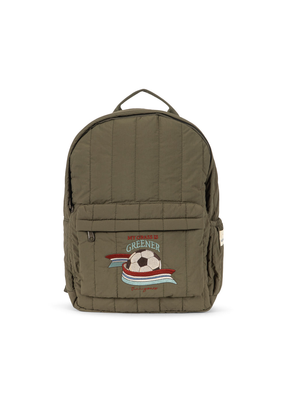 Konges Sløjd Juno Pailletten-Rucksack/Büchertasche – 34 x 25 x 10 cm – Rosette