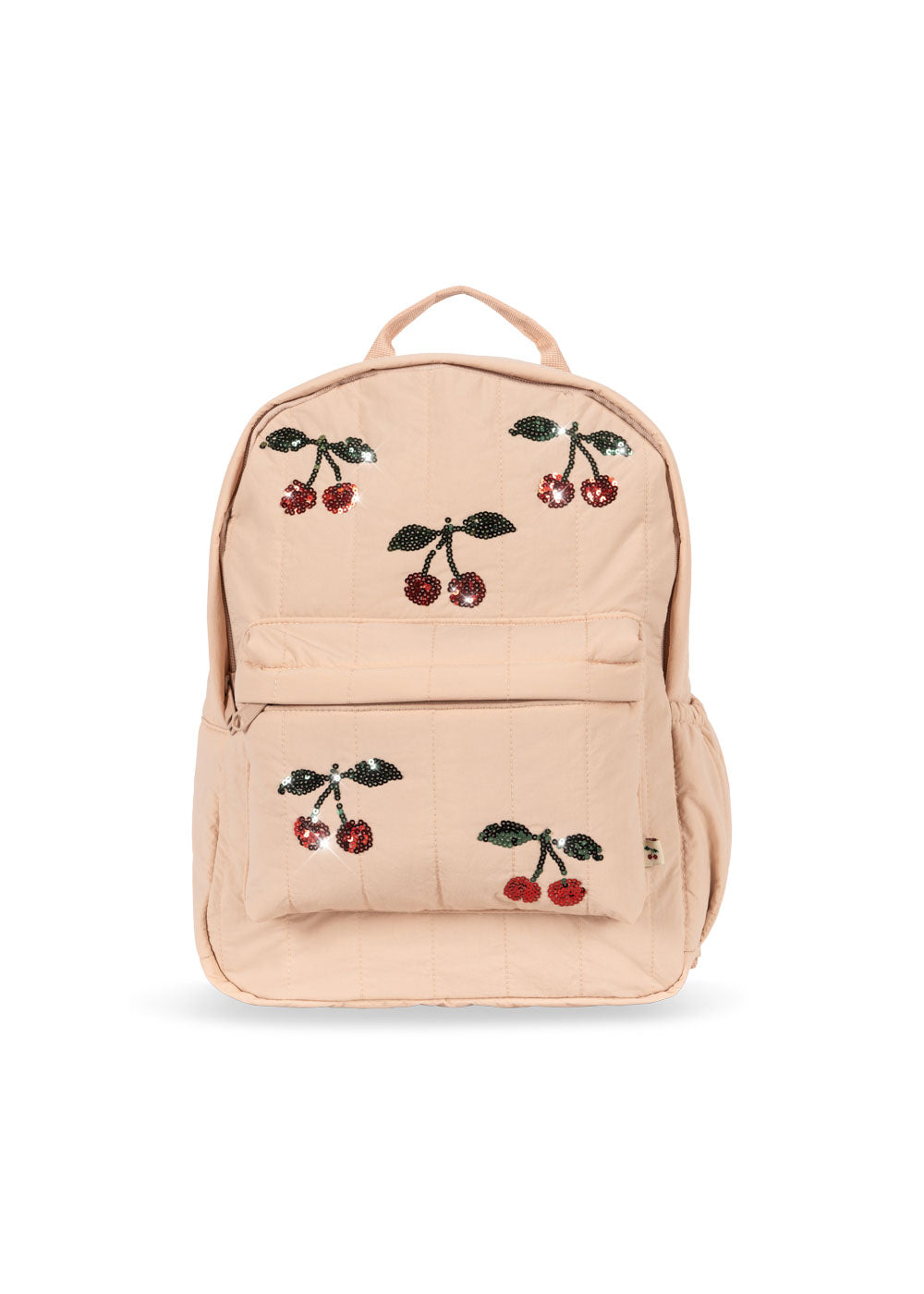 Konges Sløjd Juno Pailletten-Rucksack/Büchertasche – 34 x 25 x 10 cm – Rosette