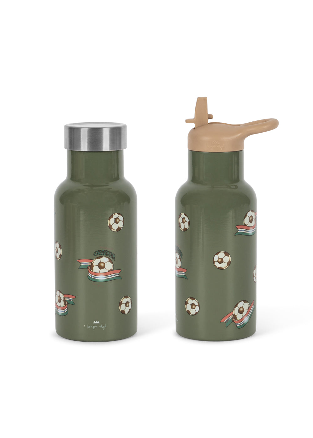Konges Sløjd Thermo Trinkflasche - Ø7xh21cm - Krokodil