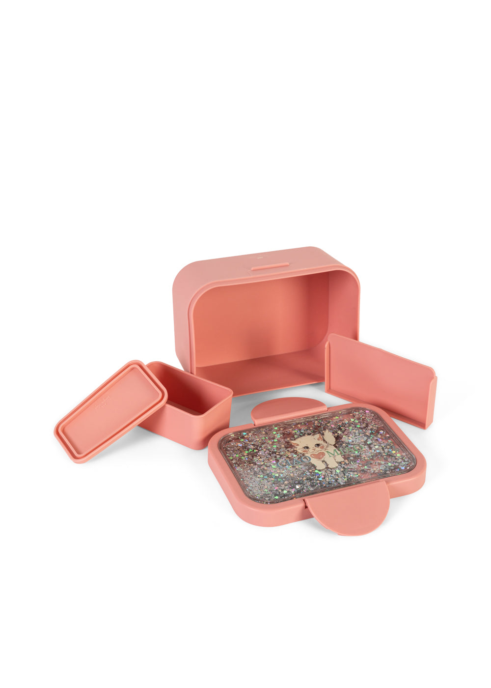 Konges Sløjd Lunchbox/Brooddoos - 17x12x8cm - Ciao Miao Glitter