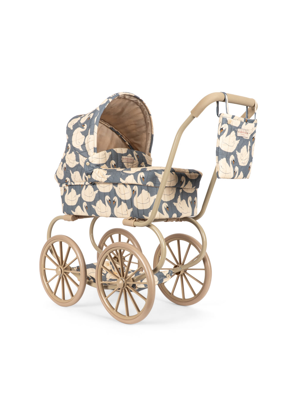 Konges Sløjd Minnie Poppenwagen/Doll Pram - Opvouwbaar - Swan