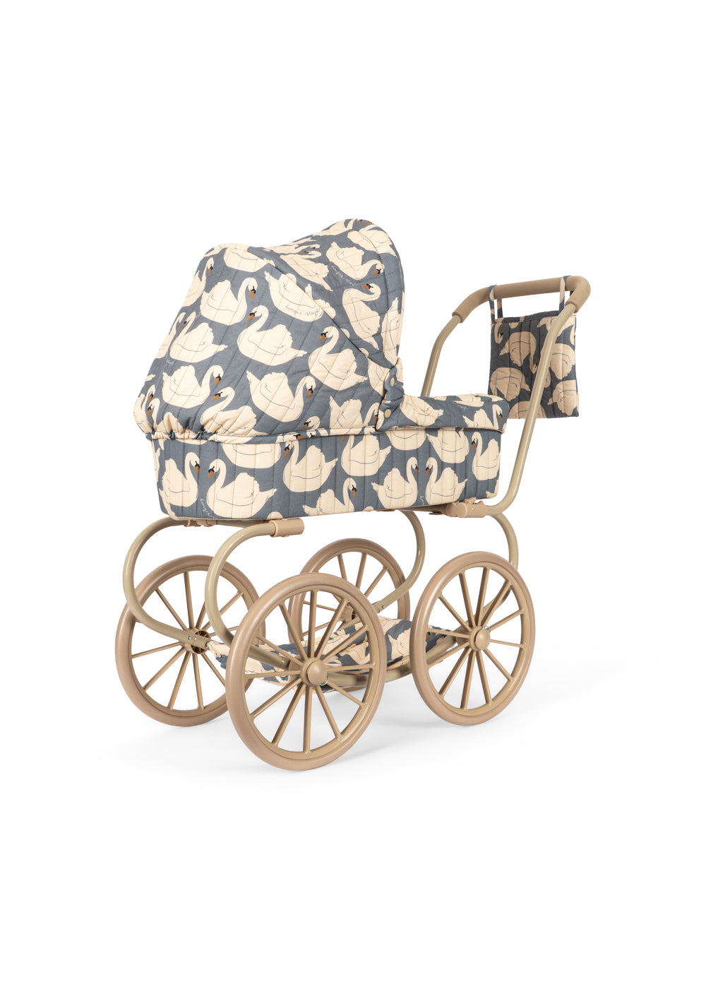 Konges Sløjd Minnie Poppenwagen/Doll Pram - Opvouwbaar - Swan