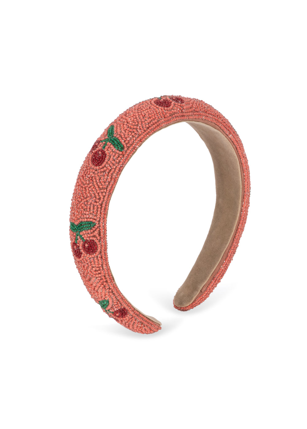 Konges Sløjd Beaded Haarband/Diadeem met kralen - Cherry
