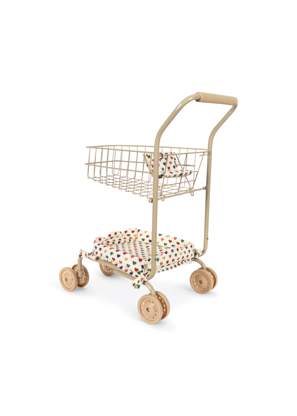 Konges Sløjd Supermarket shopping trolley - With doll seat - Ma Grande Cerise Pink Glitter