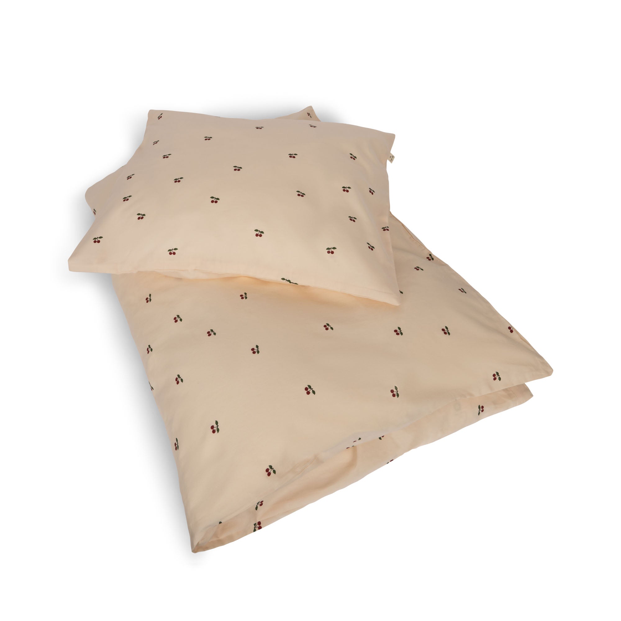 Konges Sløjd Housse de couette simple Gots 140x200cm - Fleur Tricolore