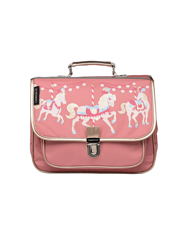 Caramel &amp; Cie Toddler school bag pink carousel - School bag/Book bag - Narrow