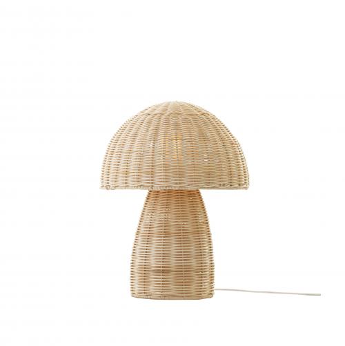 KidsDepot Lepista Table Lamp D25.5x33.5cm - Natural rattan - E27