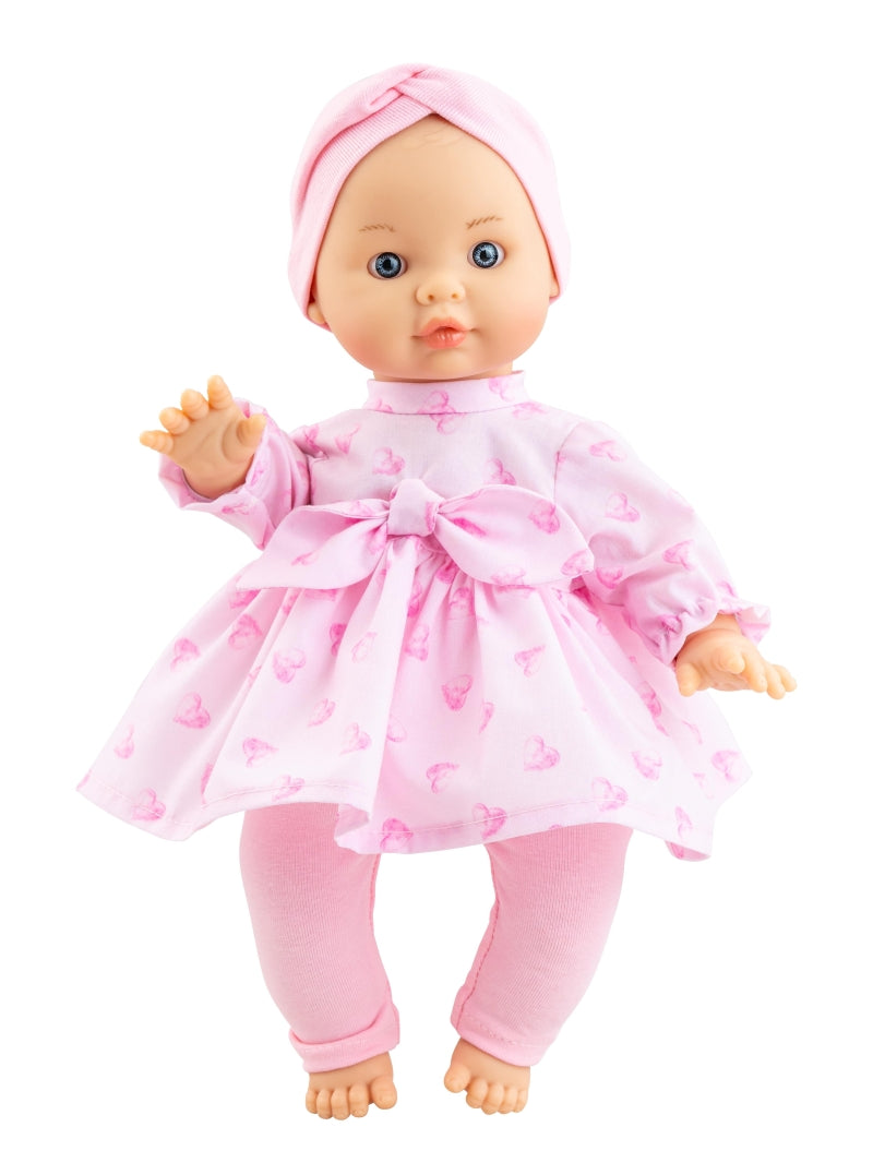 Paola Reina Andy Primavera Amparo poupée bébé garçon marron aux yeux marron 27cm