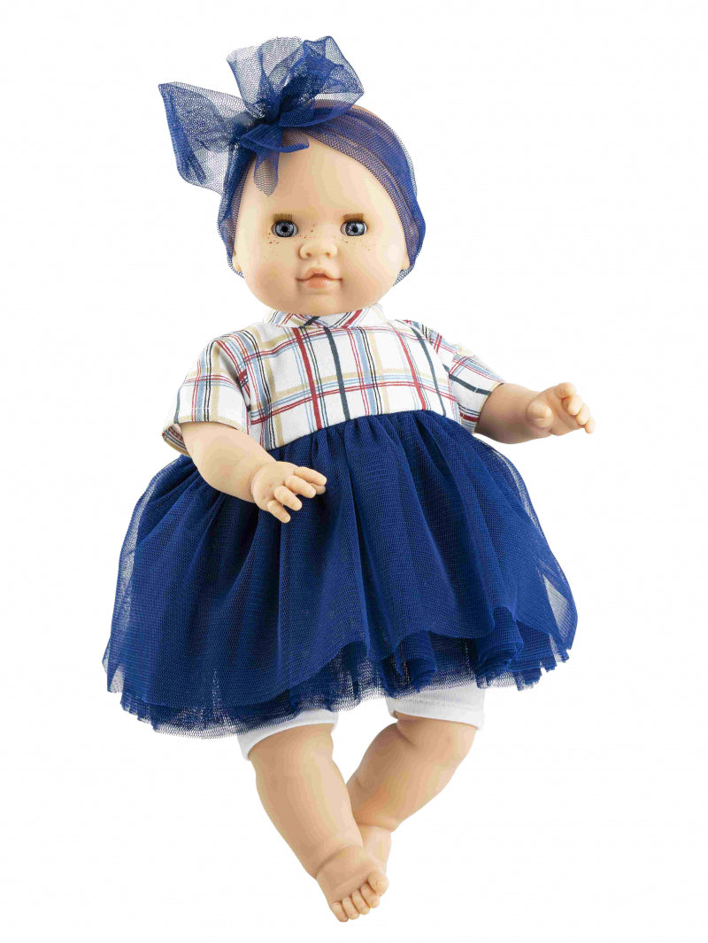 Paola Reina Manus Ana poupée douce fille blanche aux yeux bleus 36cm