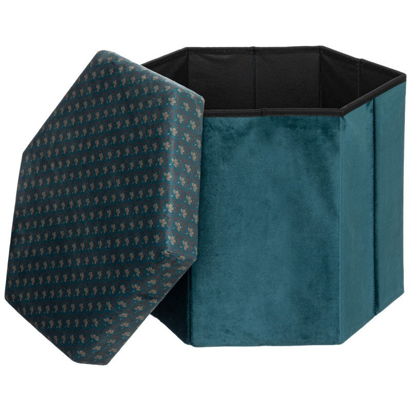 Atmosphera Pouf - Foldable - Blue - 40x46cm