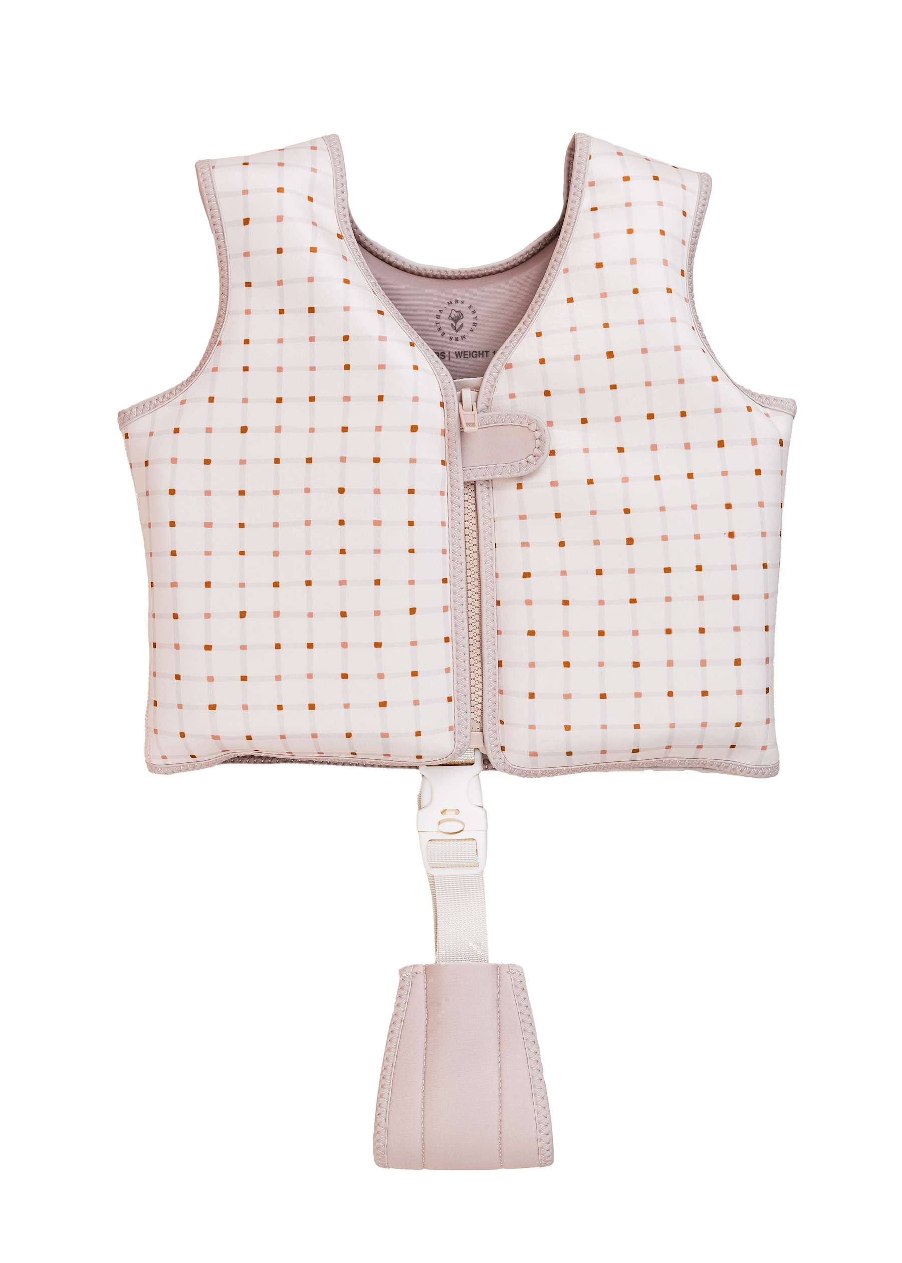 Mrs Ertha Puddlies Zwemvest/Drijfvest - 1-3 jaar - Organic Squares