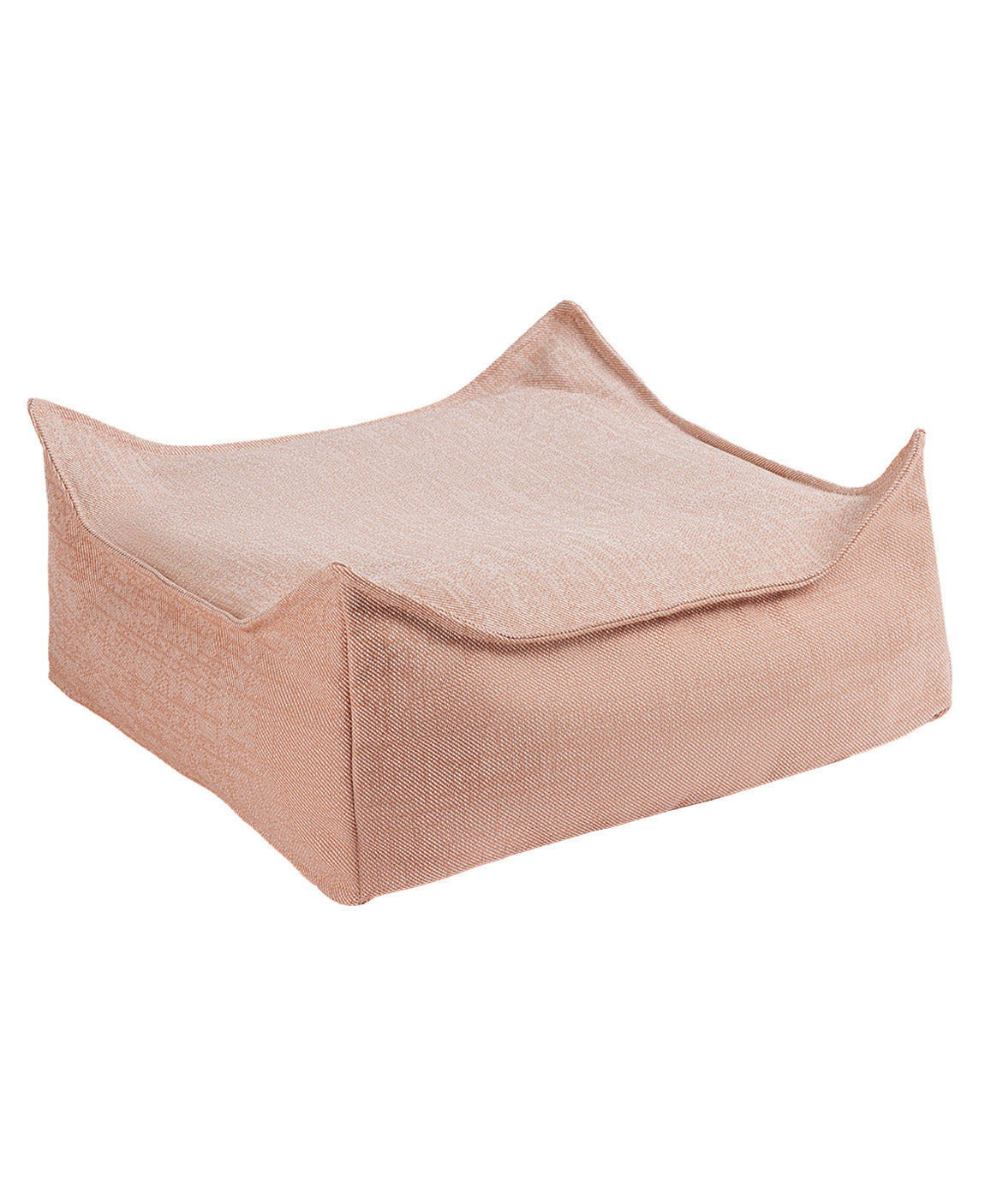 Wigiwama Outdoor Quadratischer Ottoman / Pouf – 60 x 60 x 20 cm – Granatapfel