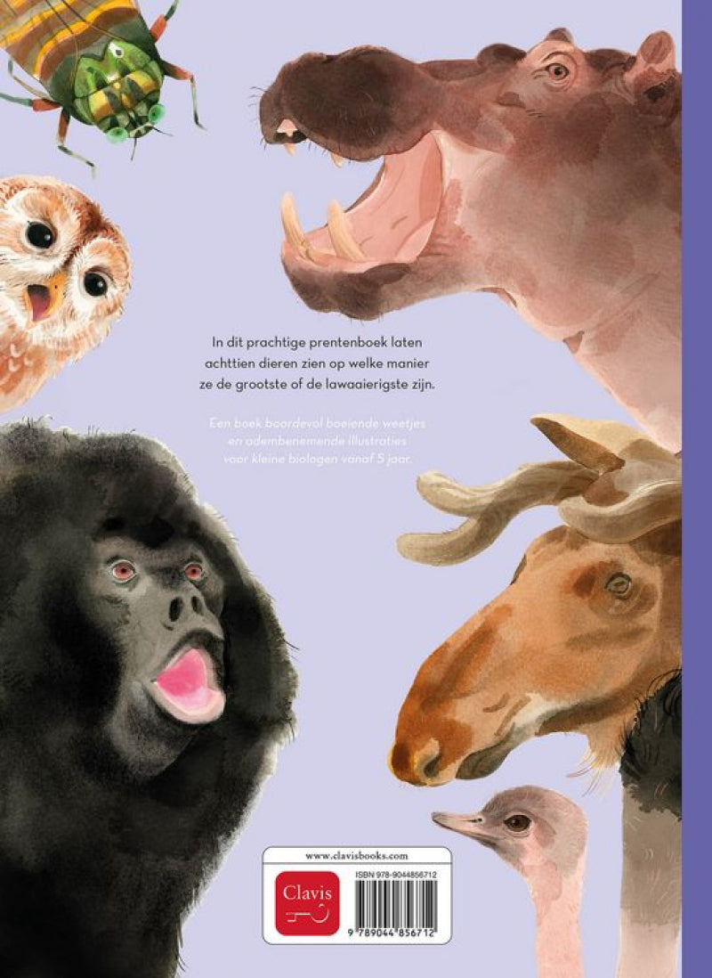 Clavis Illustratieboek - Superbeestjes. De allergrootste & De lawaaimakers - 21x29cm