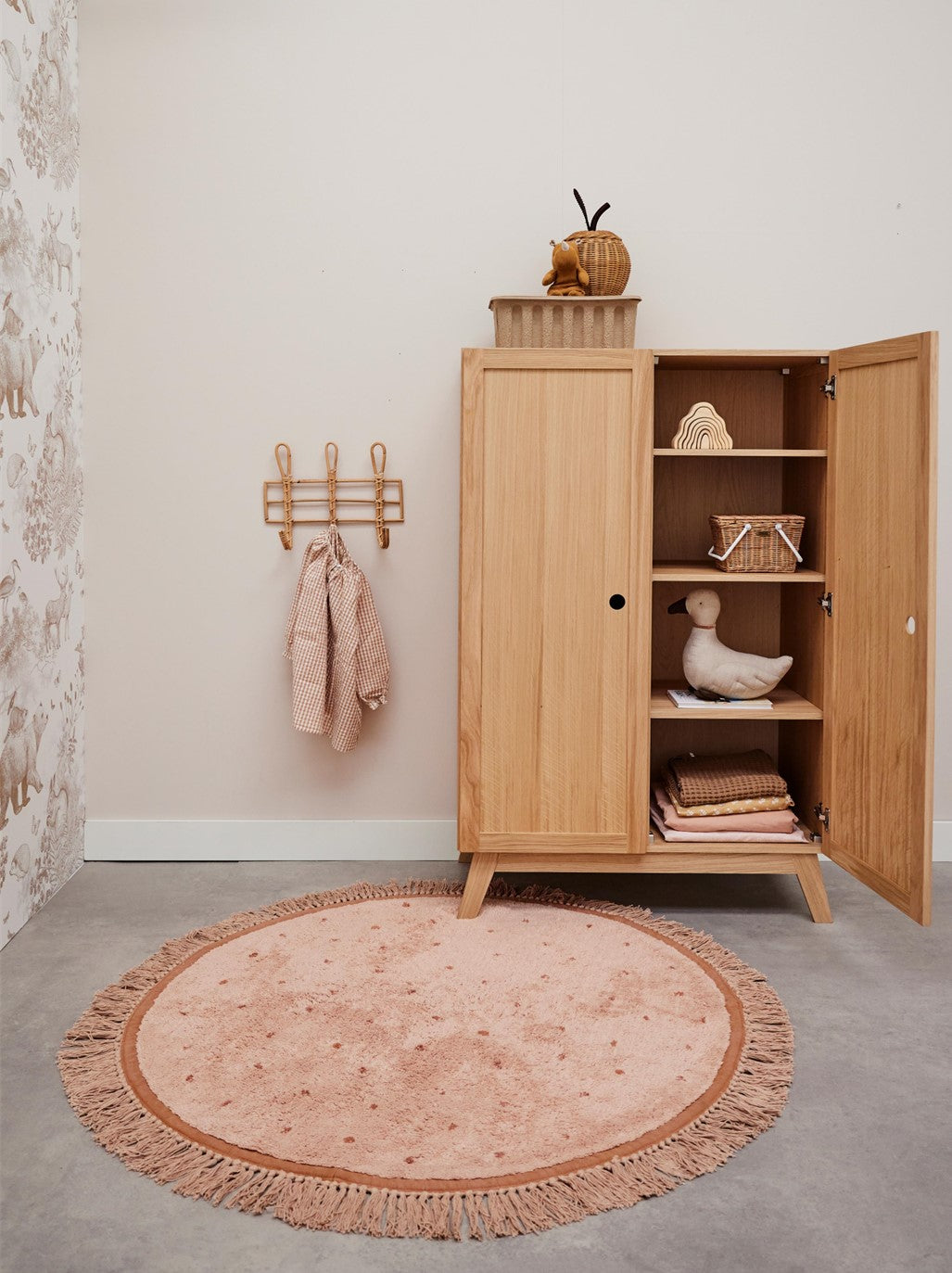 Tapis Petit Raging Elephant - Ø130cm - beige