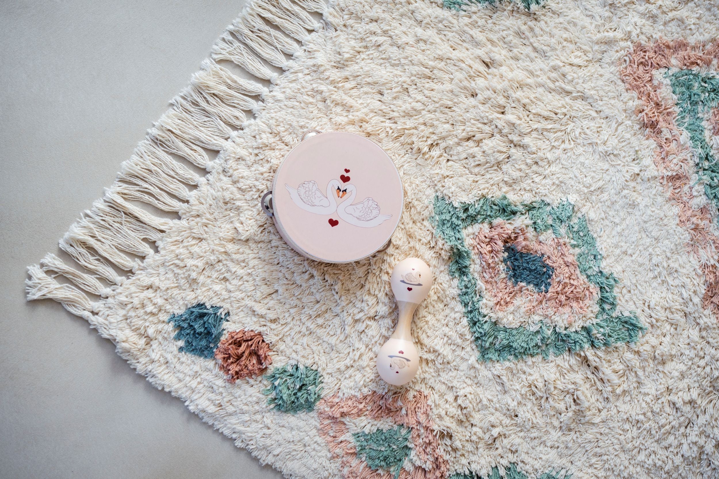 Tapis Petit Raging Elephant - Ø130cm - beige