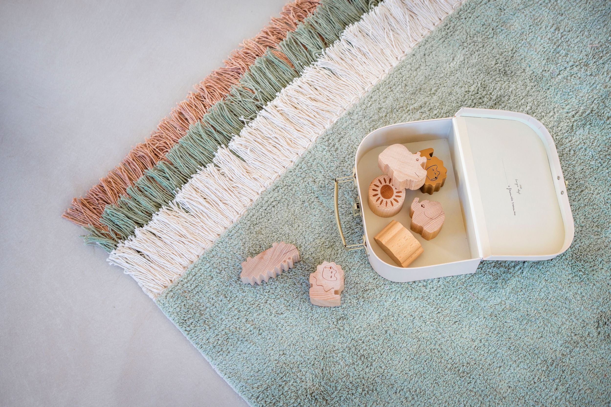 Tapis Petit Raging Elephant - Ø130cm - beige