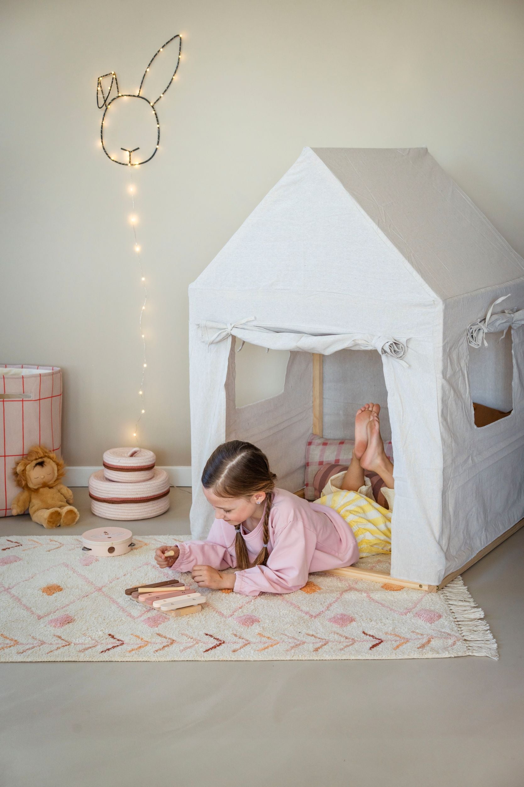 Tapis Petit Raging Elephant - Ø130cm - beige