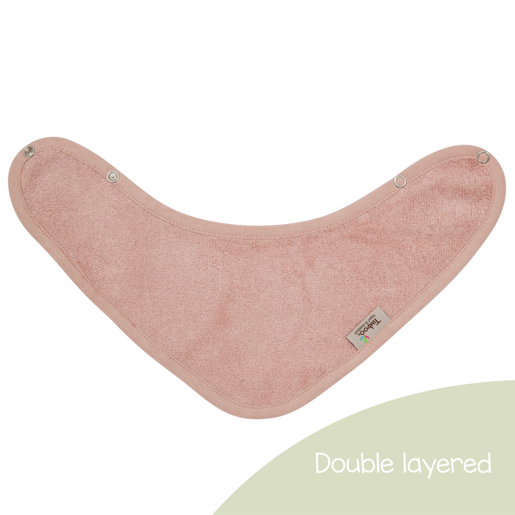 Timboo Bandana slabben 36x20cm set van 3 - Extra zacht - Misty Rose/Frosted Almond/Whisper Green