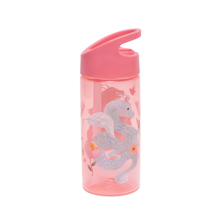 Petit Monkey Drinkfles Fairytale Dragon - Peony Pink