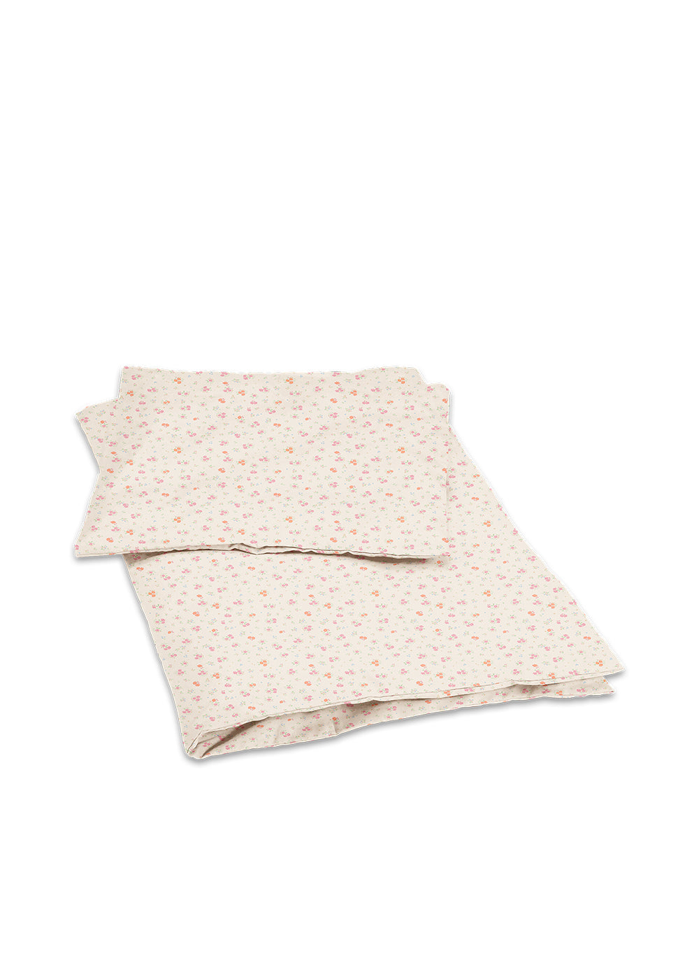 Konges Sløjd Housse de couette simple Gots 140x200cm - Fleur Tricolore