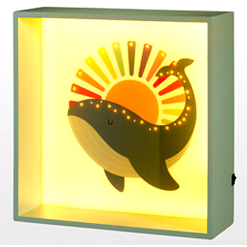 Home & Style Décoration murale avec éclairage - 30x30x10cm - Arc-en-ciel