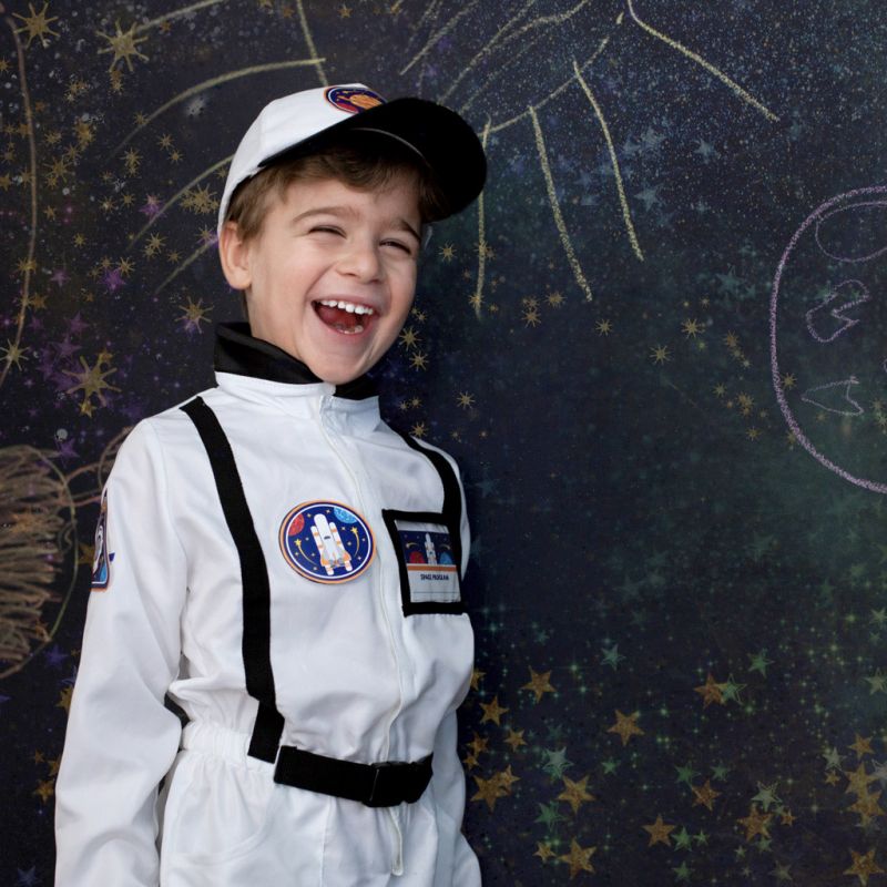 Combinaison Déguisement Astronaute Great Pretenders - 110-116 cm - 5-6 ans - Blanc