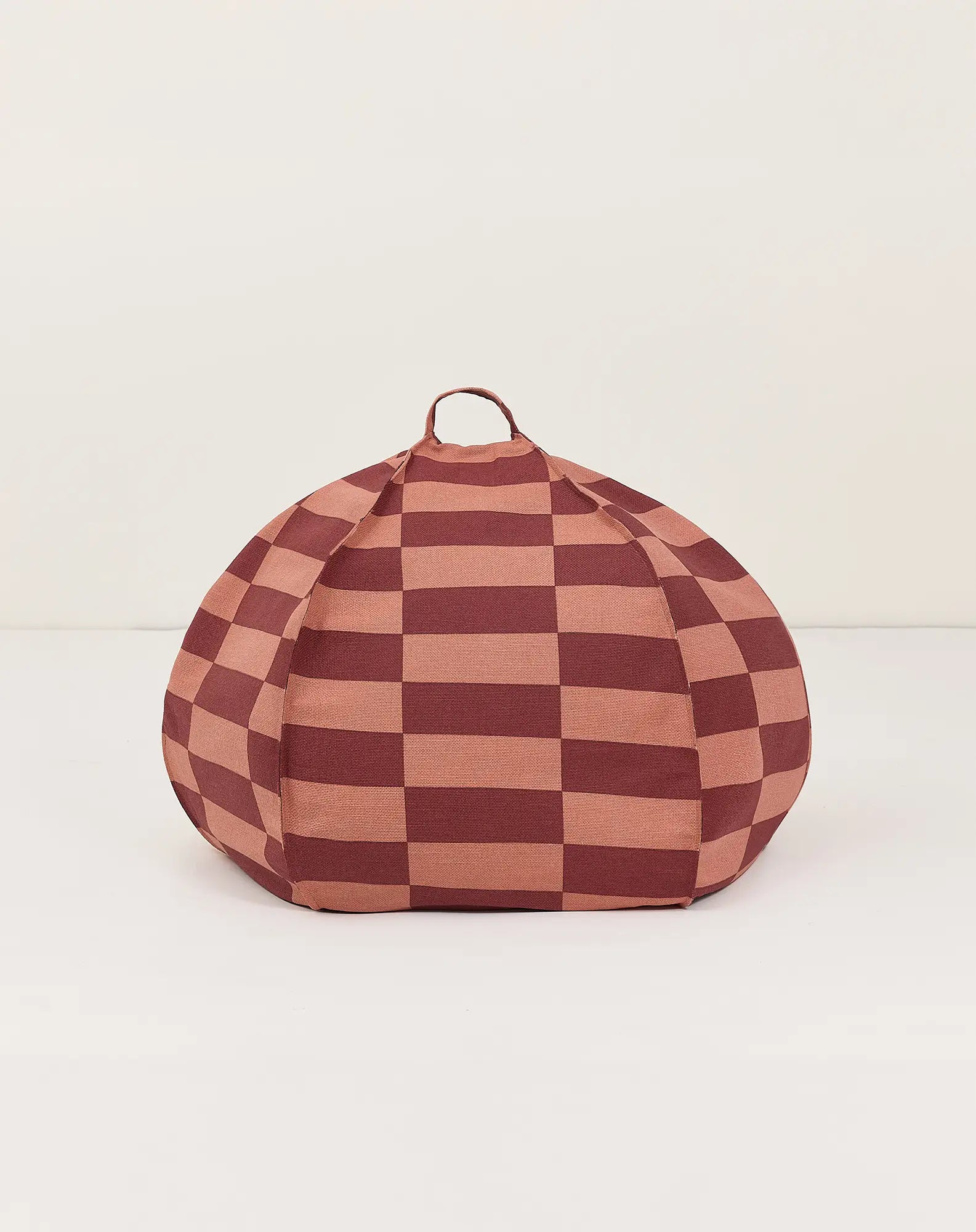 Nobodinoz Ronde Zitzak/Beanbag Vibes Kid Size - 70x70x30cm - Maroon Tiles