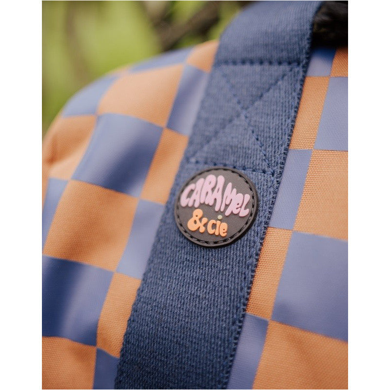 Caramel & Cie Weekendtas/Duffelbag Square - Ochre/Navy