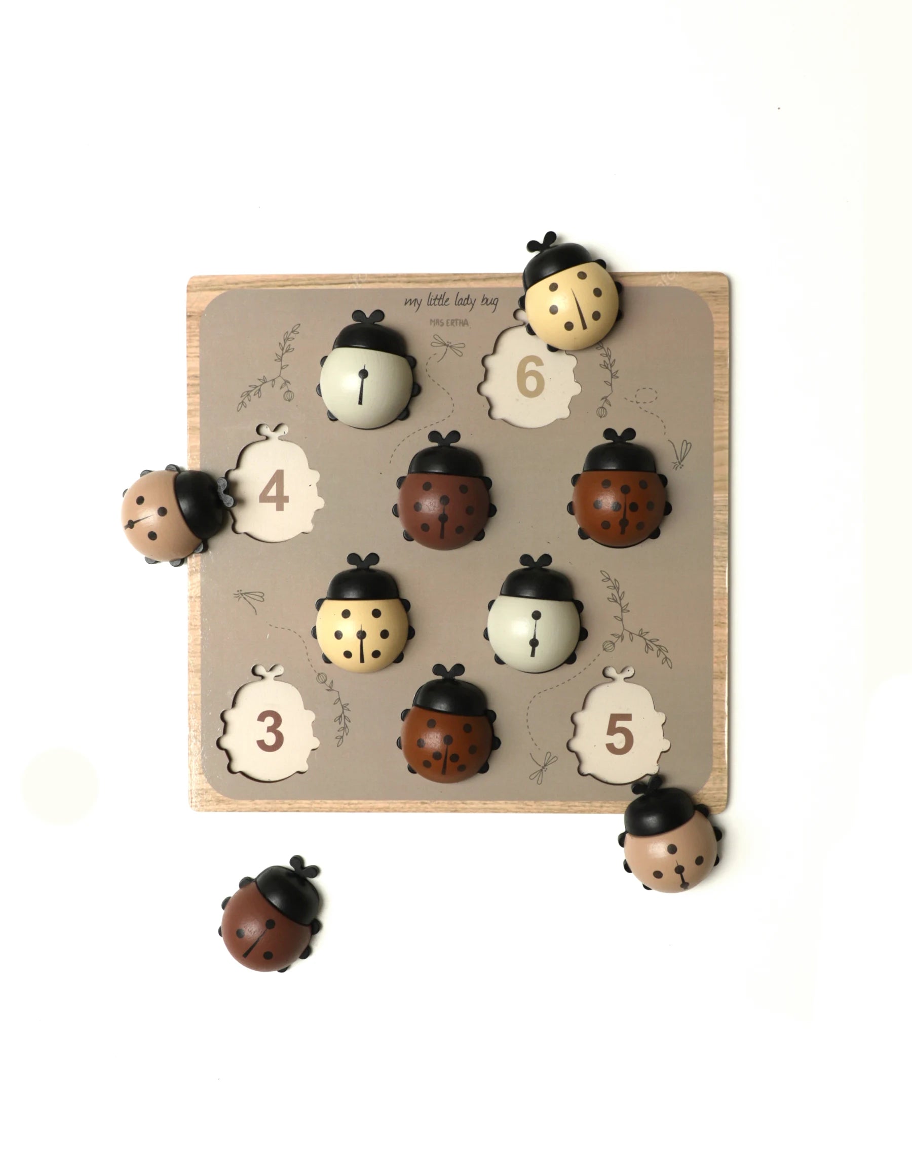 Mrs Ertha My Ladies 30x30x4cm - Puzzle Coccinelles - Multi