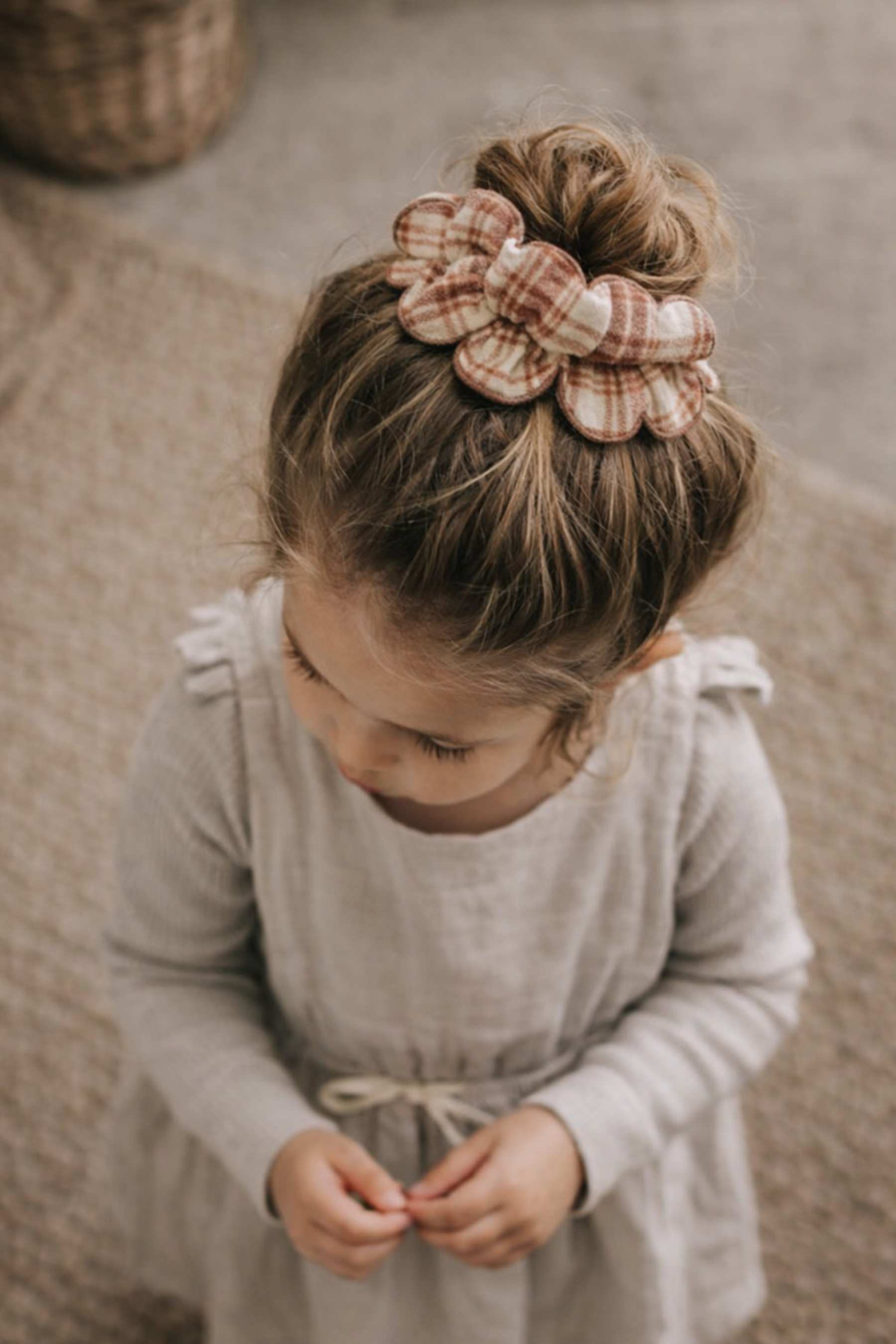 Mrs Ertha Scrunchies - Honey Plaid