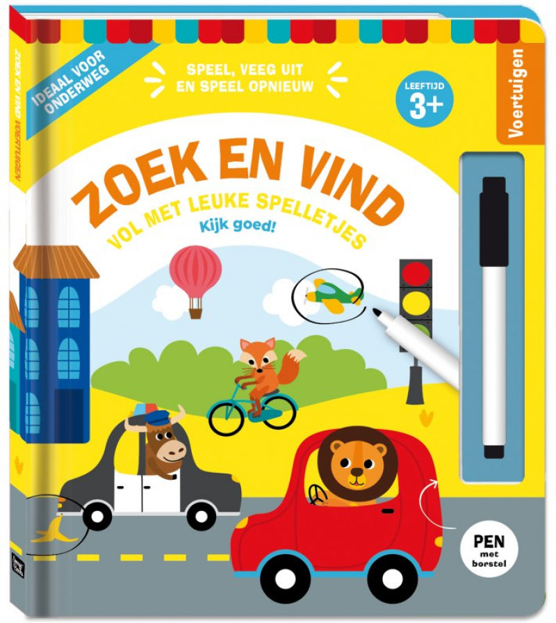 Imagebooks Illustratieboek - Zoek en vind - Voertuigen - 21x30cm