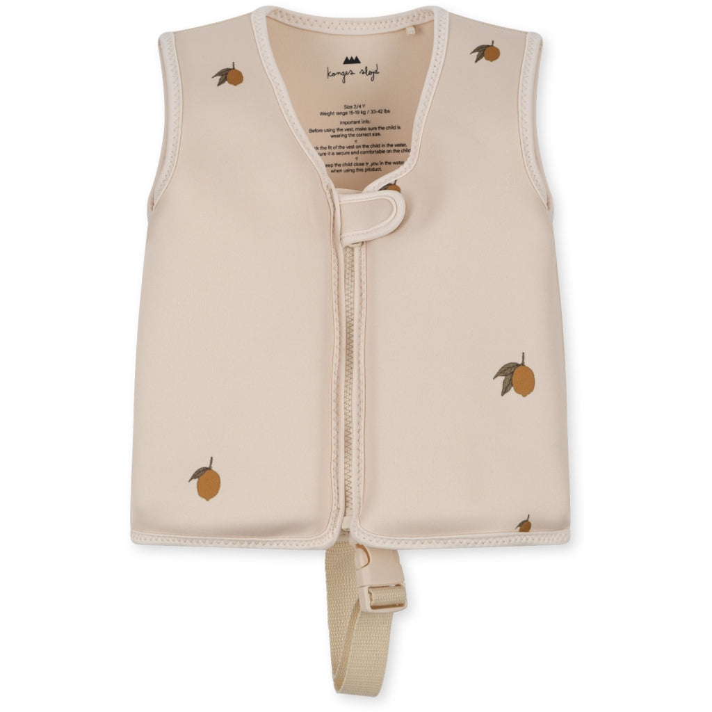 Konges Sløjd Gilet flottant en néoprène/gilet de sauvetage/gilet flottant – Citron