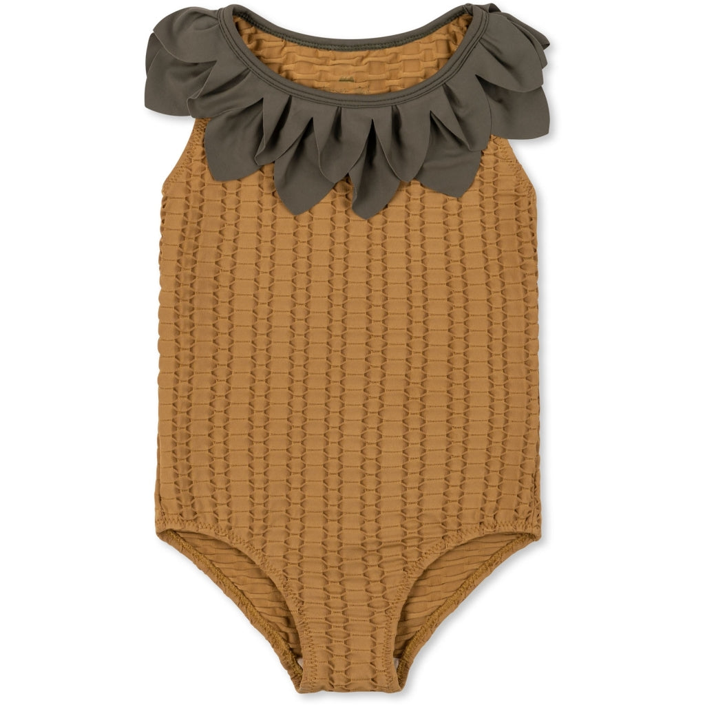 Konges Sløjd Pineapple badpak kind - Bone brown