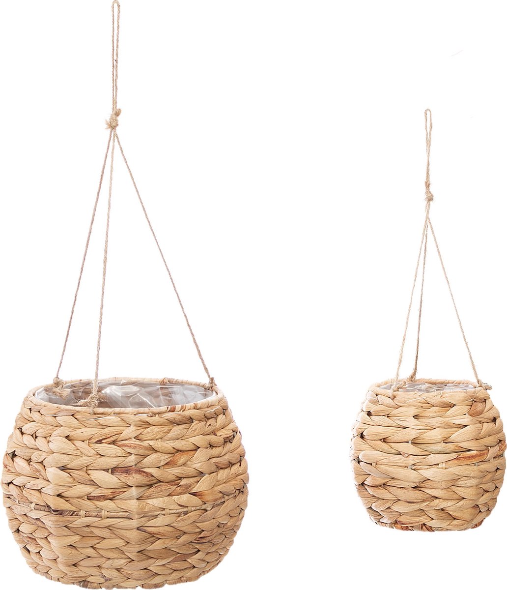 Atmosphera Plantenhanger set van 2 | Hangende mand| Planten-houder / Hang-plant | Planten Accessoires | Hangmand Hyacint
