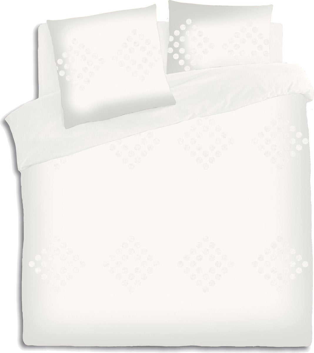 Atmosphera Duvet cover set with 2 pillowcases 240x220cm White