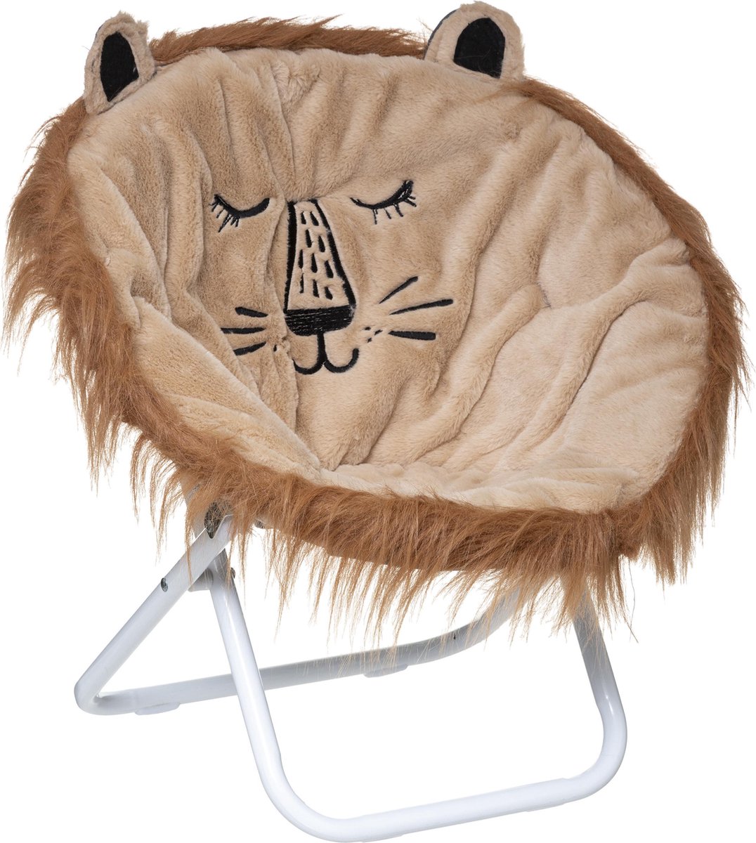 Atmosphera Kids Chaise pliante pour enfants lion - Lion - chaise haute - chaise haute - chaise pliante