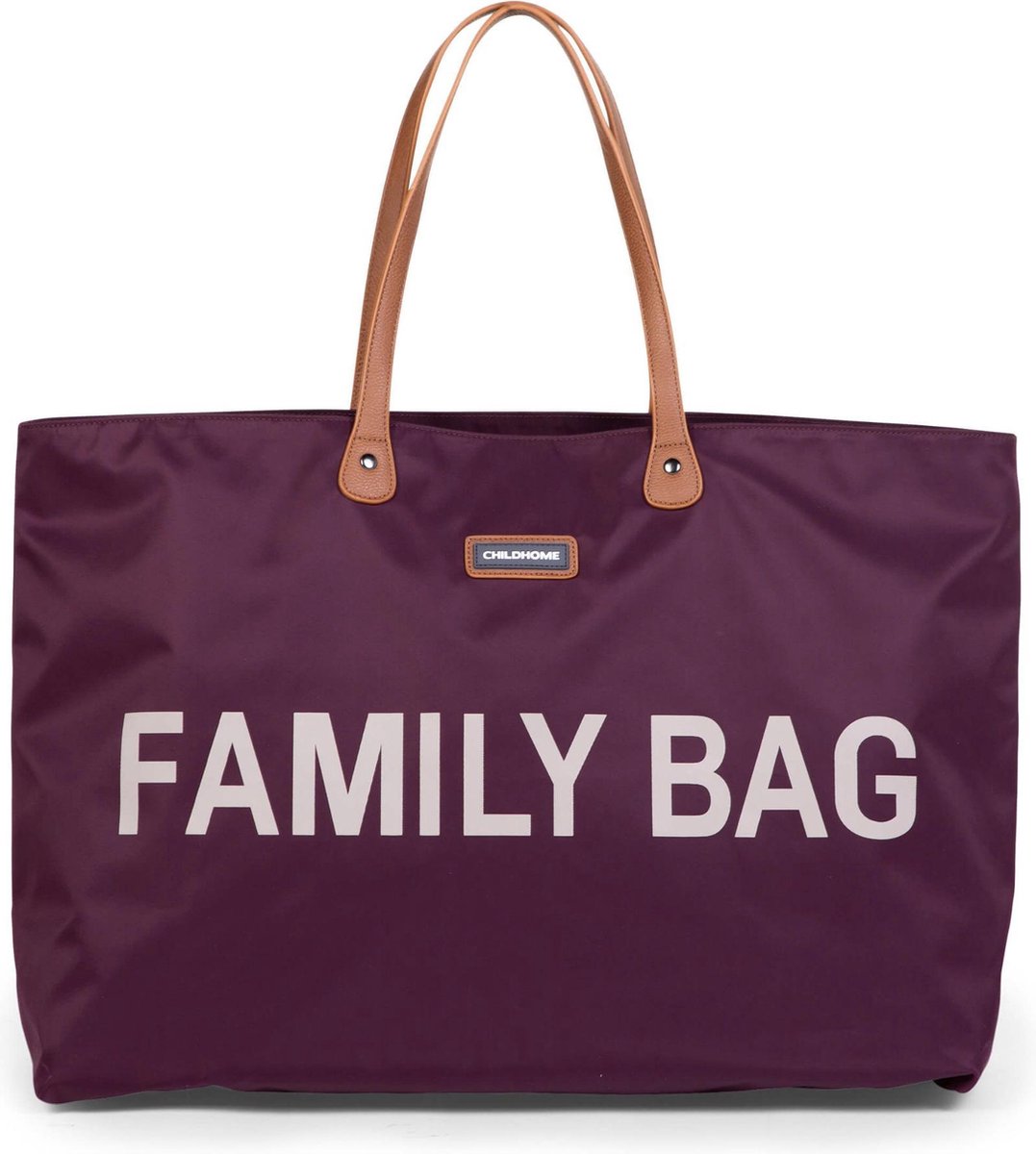 Sac familial XL spacieux Aubergine | Maison d'enfant